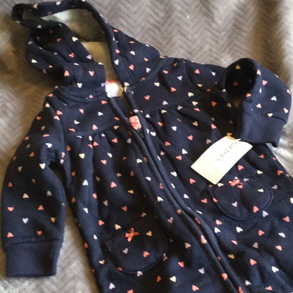 Footless Fleece hoody pajamas/Union suit